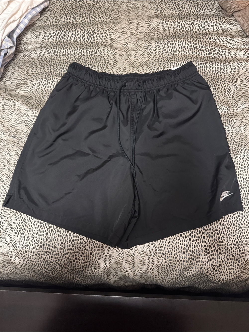 Nike Men’s Black Athletic Shorts with Drawstring